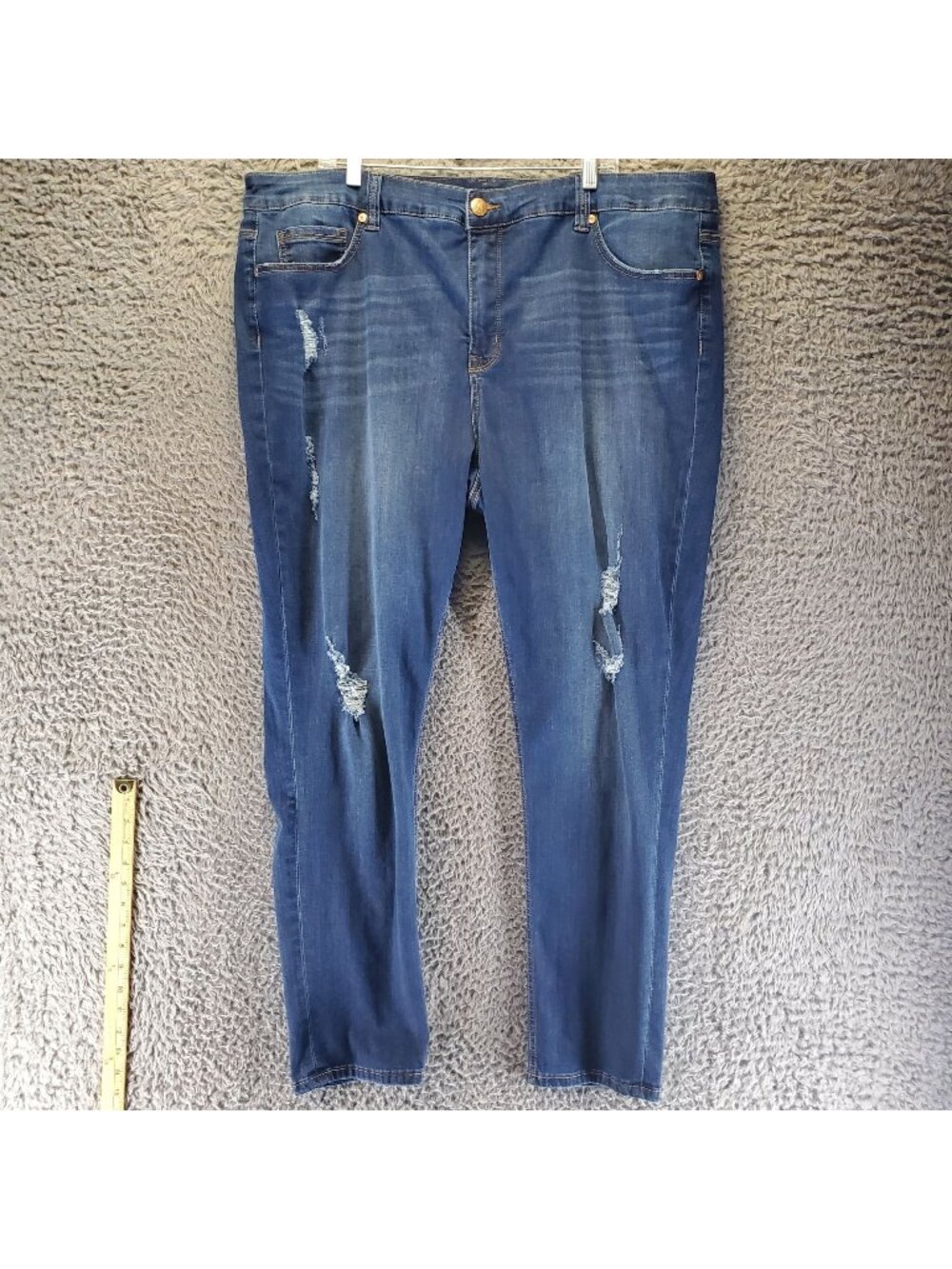 Melissa McCarthy & Seven7 Jeans Womens 24W Blue Skinny Denim Stretch *Read*